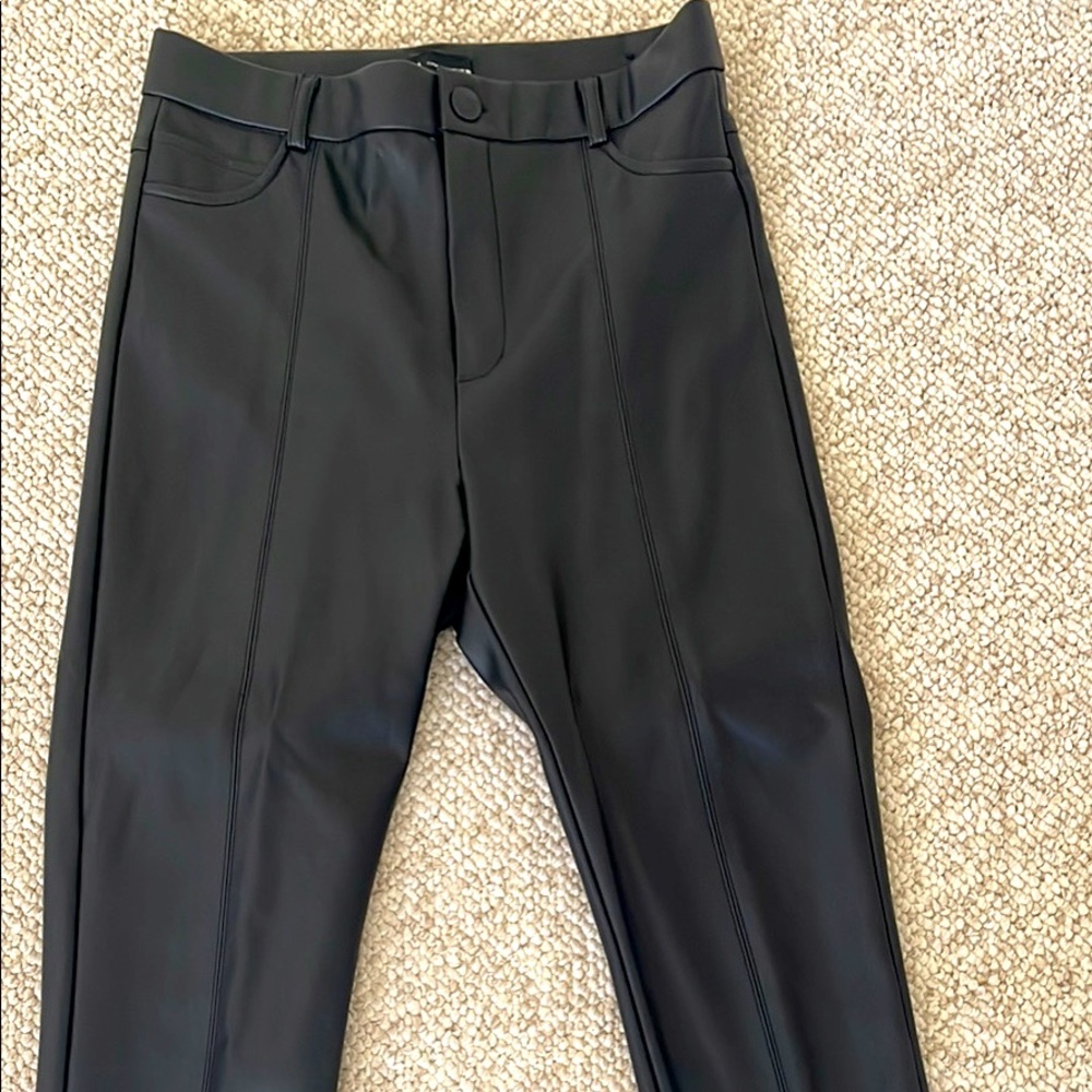 Zara Black Leather pants